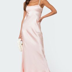Elegant Satin Slip Dress 