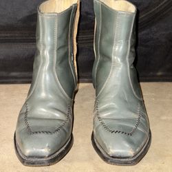 Vintage 70’s Men’s Wrangler Leather Side Zipper Chelsea Ankle Boots Beatles