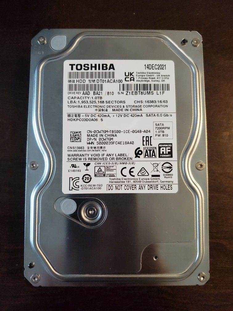 1TB Hard Drive