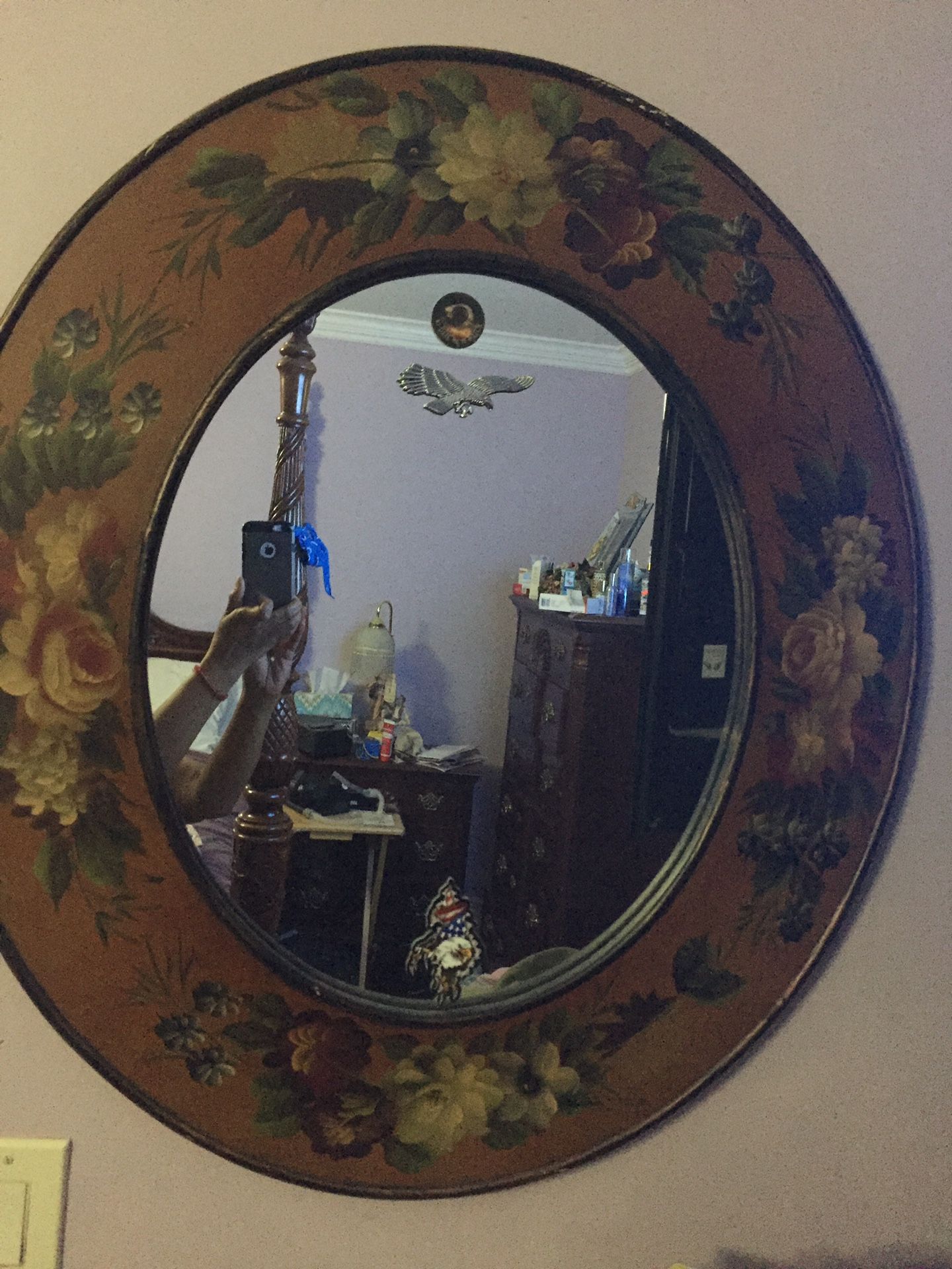 Beautiful oval mirror