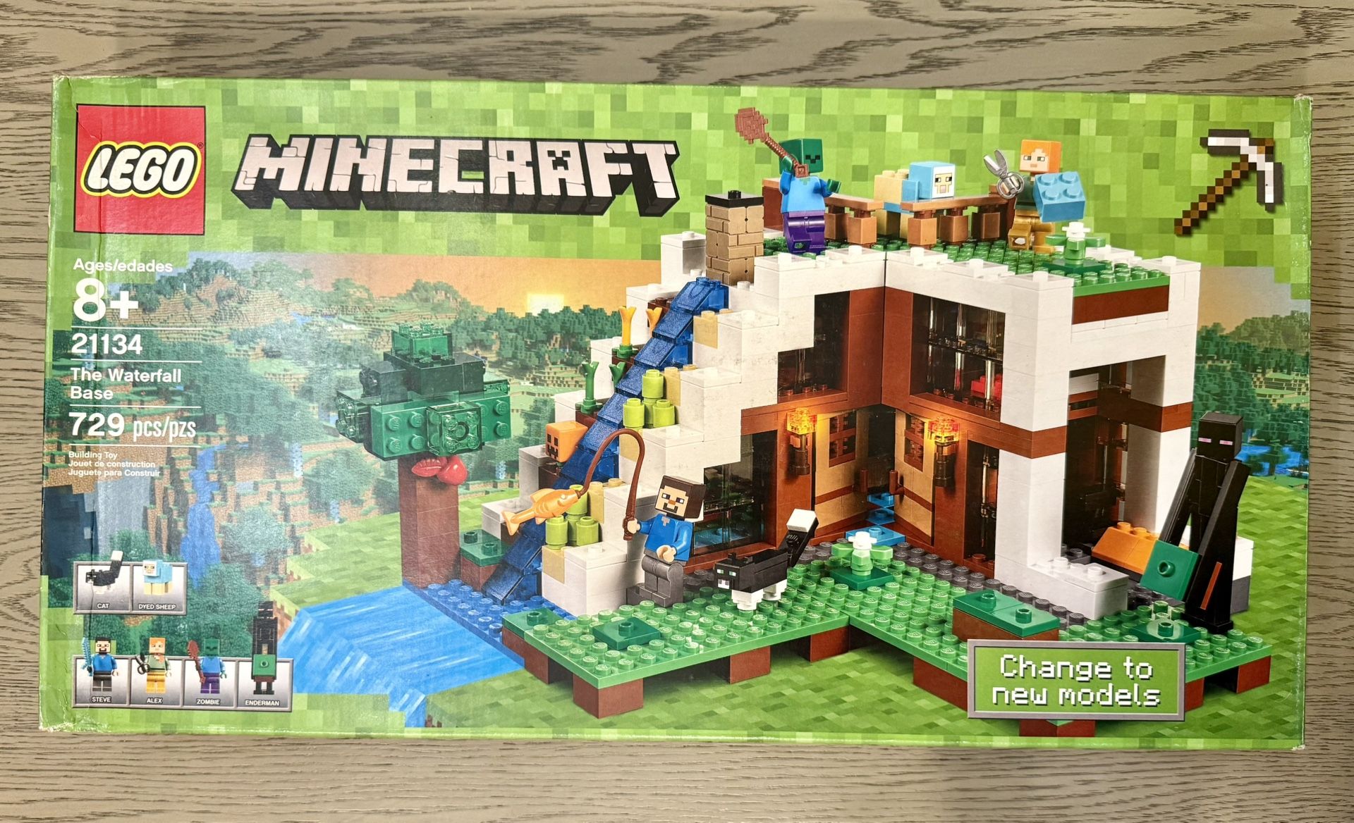 Lego Minecraft Waterfall Base