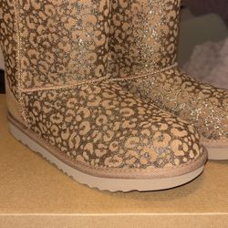 Kids Leopard Print Uggs