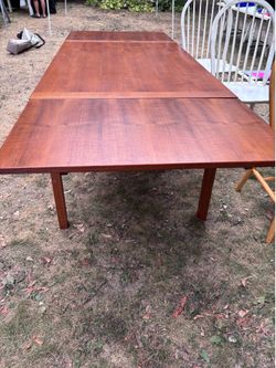 Teak Danish Table w/ Pull-out sides