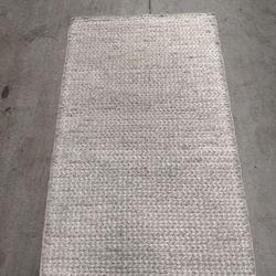 Braided Wool Area Rug, 3' x 5'