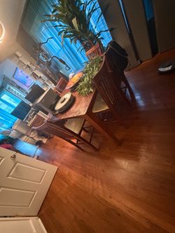 3 end tables/ dining room table/6 chairs