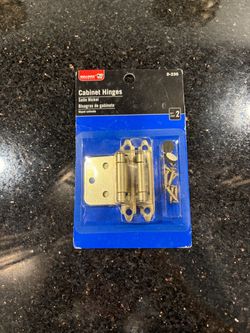 2-pack Bulldog Hardware Satin Nickel Cabinet Hinges Model D-235 for Cabinets
