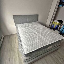 Brand New Full Bed Frame With Mattress And Box Spring For Only $319 🚨Ready For Delivery 🚛