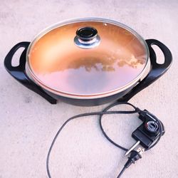 Electric Skillet Copper Version with Lid