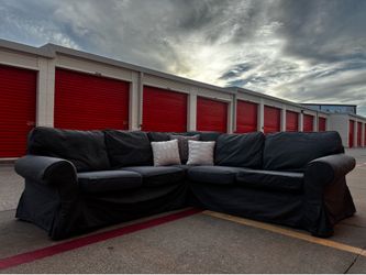 Ikea gray sectional