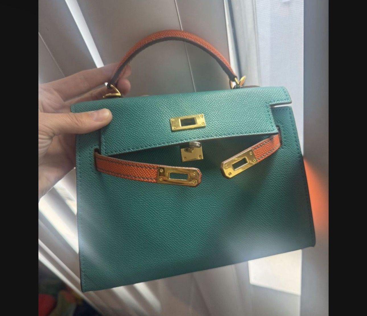 Bag Blue Hermes Style