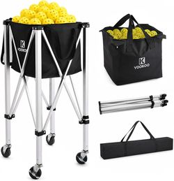 YooKoo Pickleball Basket with Lockable Wheels