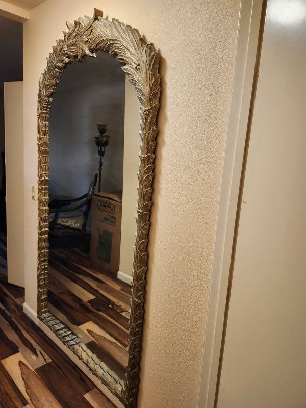 Beautiful 4 foot by 6 foot.\nCryptic design mirror