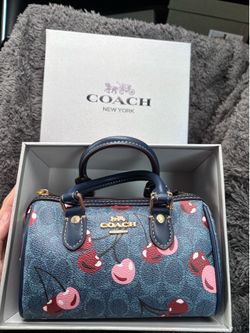 Blue coach bag
