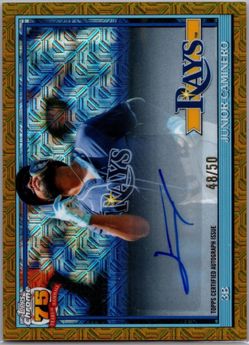 Junior Caminero Gold Auto /50