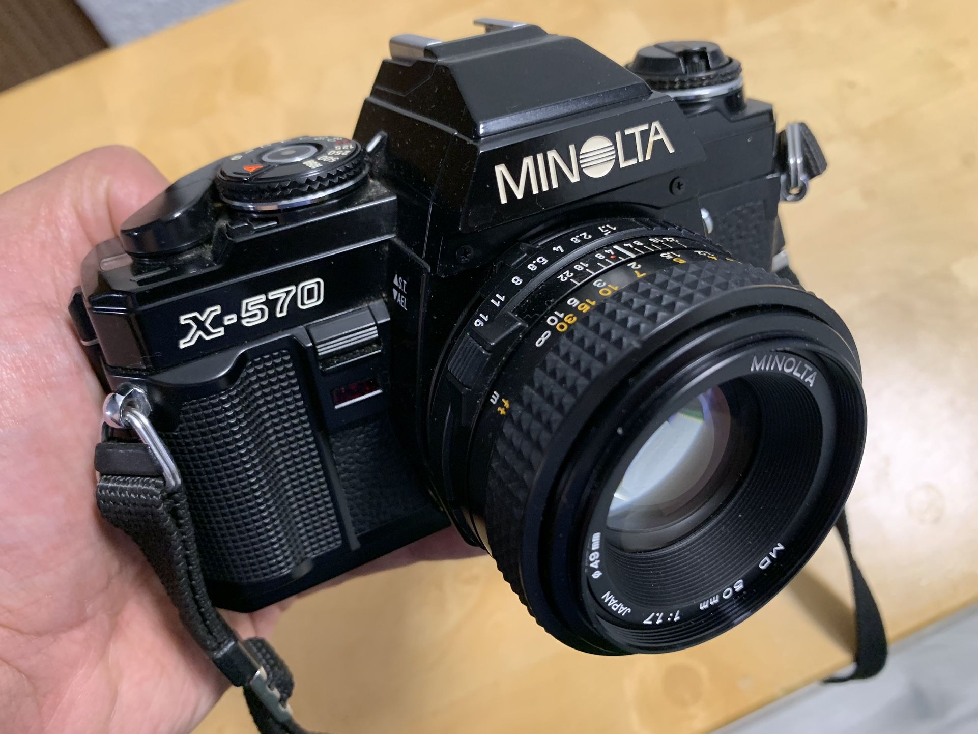 Minolta X-570 SLR 35mm camera