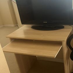 Desk & Tv Good Condition 