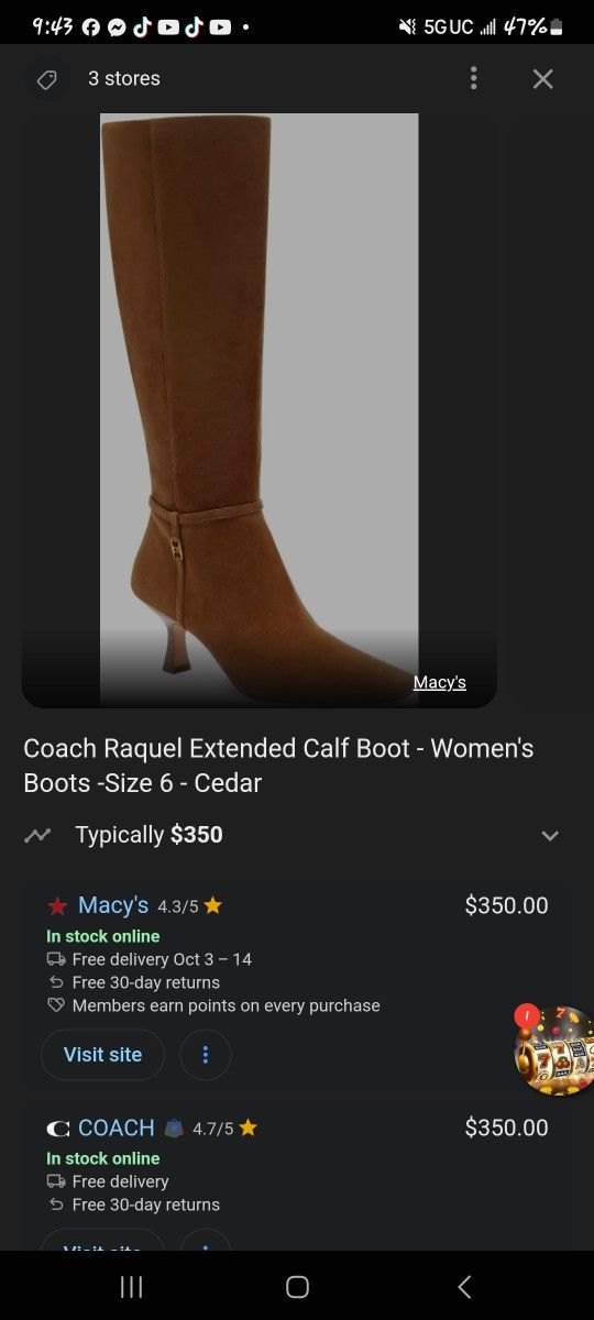 Coach Boots