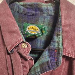 Cabela's Men's Shirt/Jacket Mauve Size LG