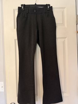 Dark Gray Knit Flare Pants (S)