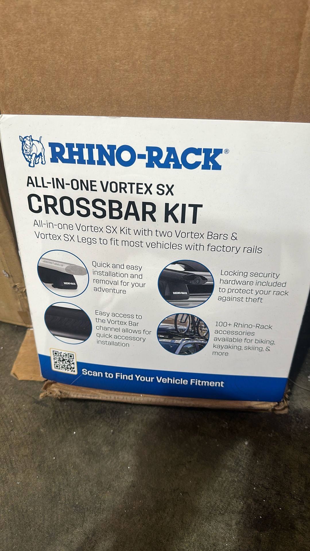 Rhino Rack All In One Vortex Sx Crossbar Kit