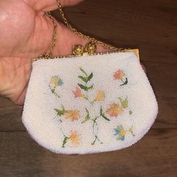 SAGIL PARIS Vintage Coin Purse / Beaded Bag