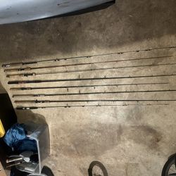Rods Lot Various Different Kinds