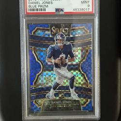 2019 Panini Select Daniel Jones Blue Prizm