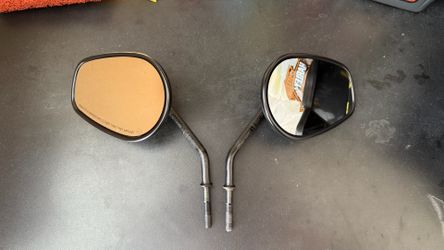 Black Harley Dyna mirrors