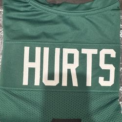 Autographed/Signed Jalen Hurts #1 Philadelphia Green Football Jersey JSA COA