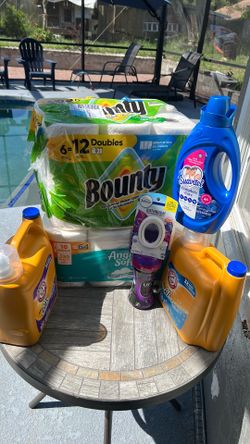 Laundry products and paper goods