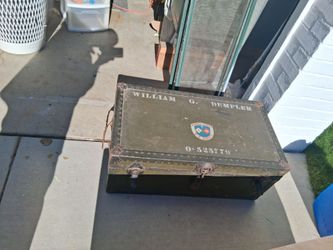 Old army trunk