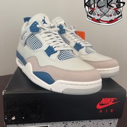 New Size 11 - Air Jordan 4 Retro 2024 Military Blue HF4281-141