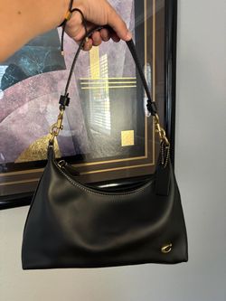 Coach Black Leather Shoulder Bag