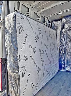 Brand new full, twin, Queen,king size mattress only bamboo. Free delivery