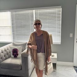 Italian Leather Shawl