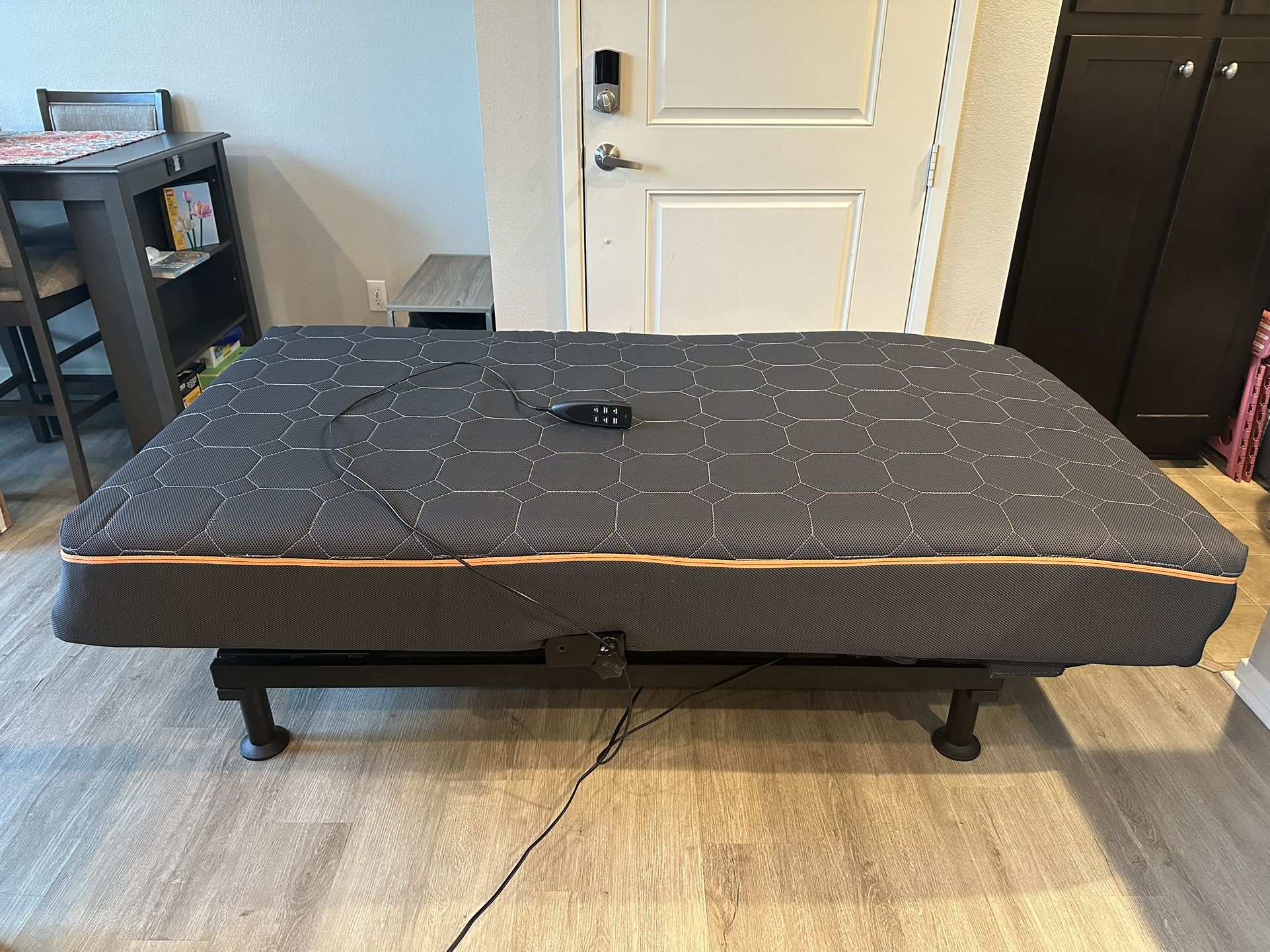 Electric Adjustable Bed with Memory Foam Mattress