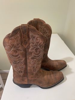 Ariat Brown Leather Cowboy Boots