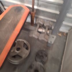 Olympic Weights / Regular AND fee Bench
