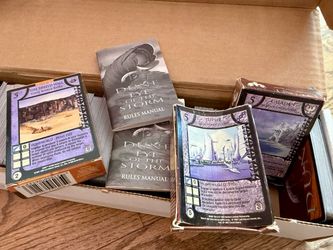 Dune CCG Collection — Binder + Loose Box, Eye of the Storm & Judge of the Change, 3 Starter Decks