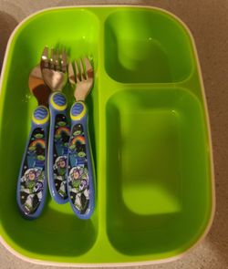 Kids Tray And Utensil Set  Each 6.00 With The Utensils