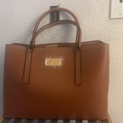 New $40 BeBe Purse Cognac Color