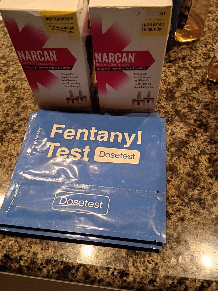 Narcan Set 5 Boxes Of Narcan Plus 7 Fentanyl Test