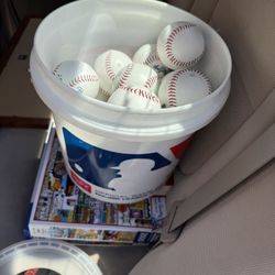 Bucket Full Of Rawlings Official Baseballs Brand New