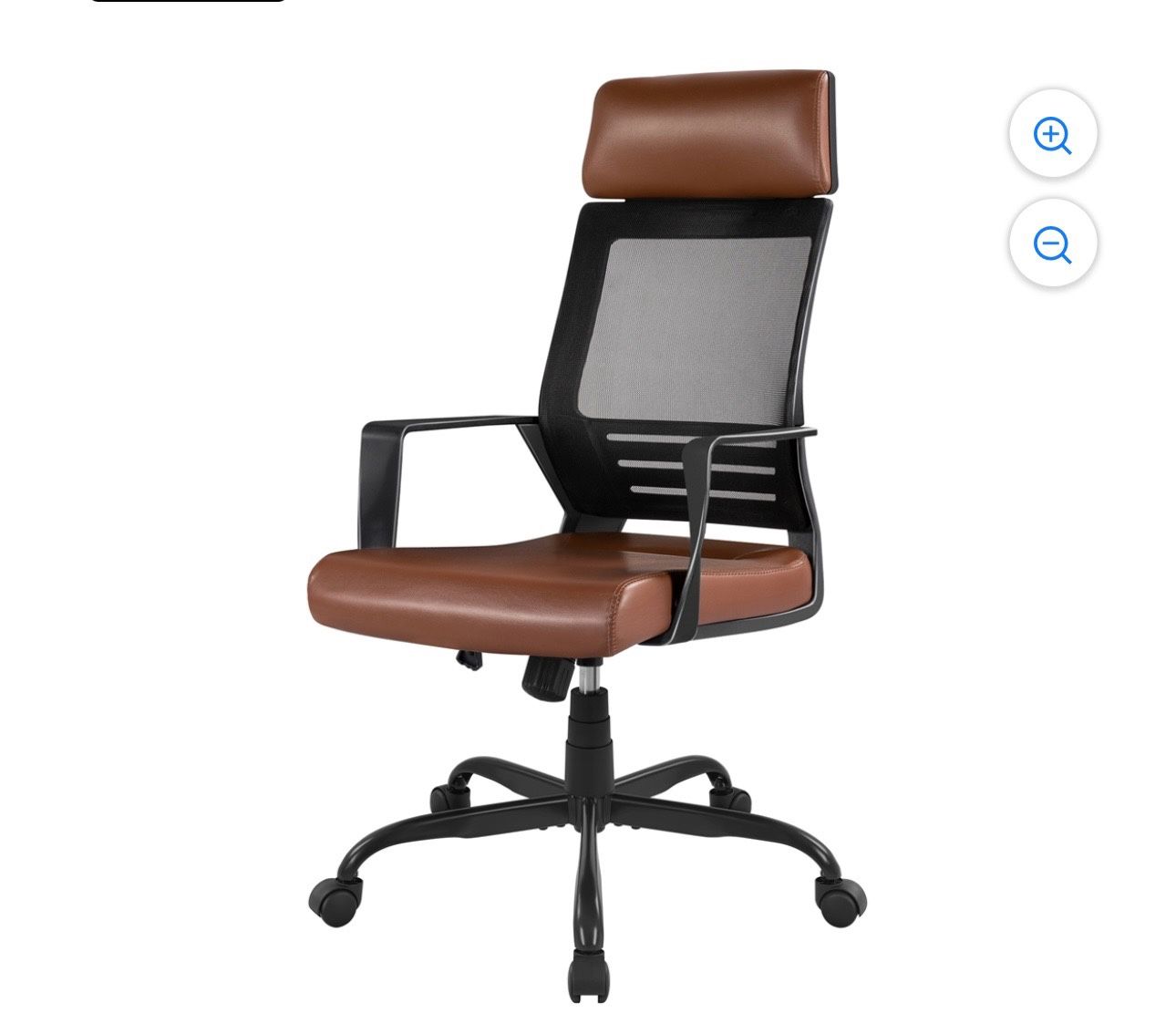 Yaheetech Height Adjustable Ergonomic Office Chair,Brown: