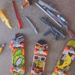 Skatepark Diecast Miniature Skateboards Group 