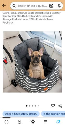 Cvortll Small Dog Car Booster Seat, Black Brand new