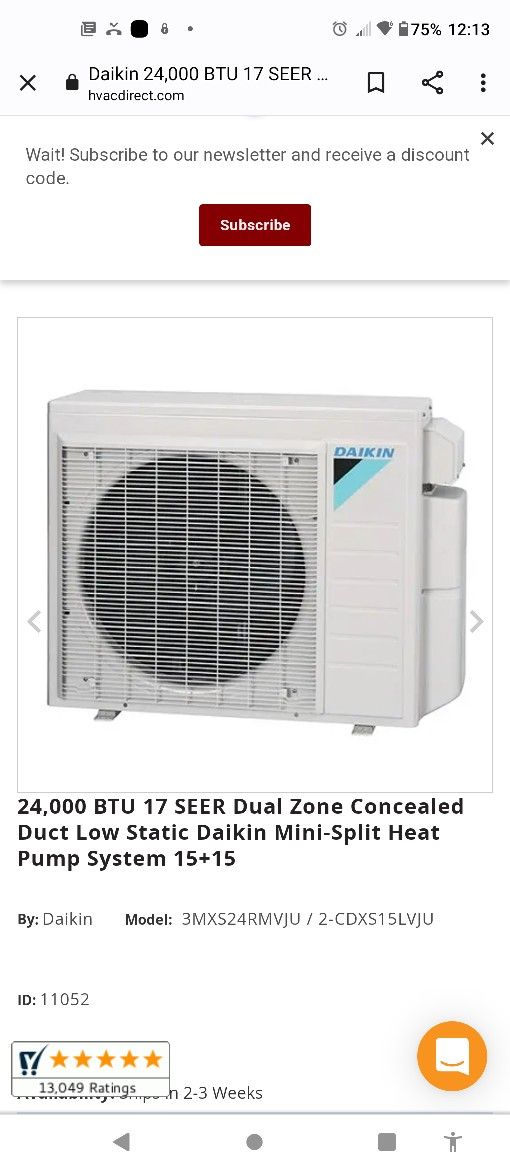 Daikin Whole Home Heat Pump