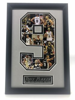 Tony Parker San Antonio Spurs #9 NBA picture collage Art