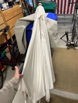 9’ Pottery Barn Umbrella and Stand