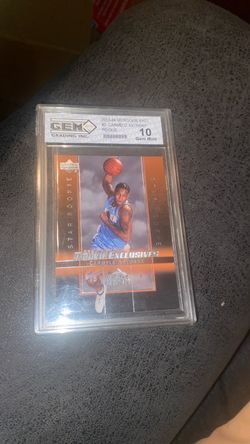 2003-04 Upper Deck Carmelo Anthony Rookie Card GEM 10